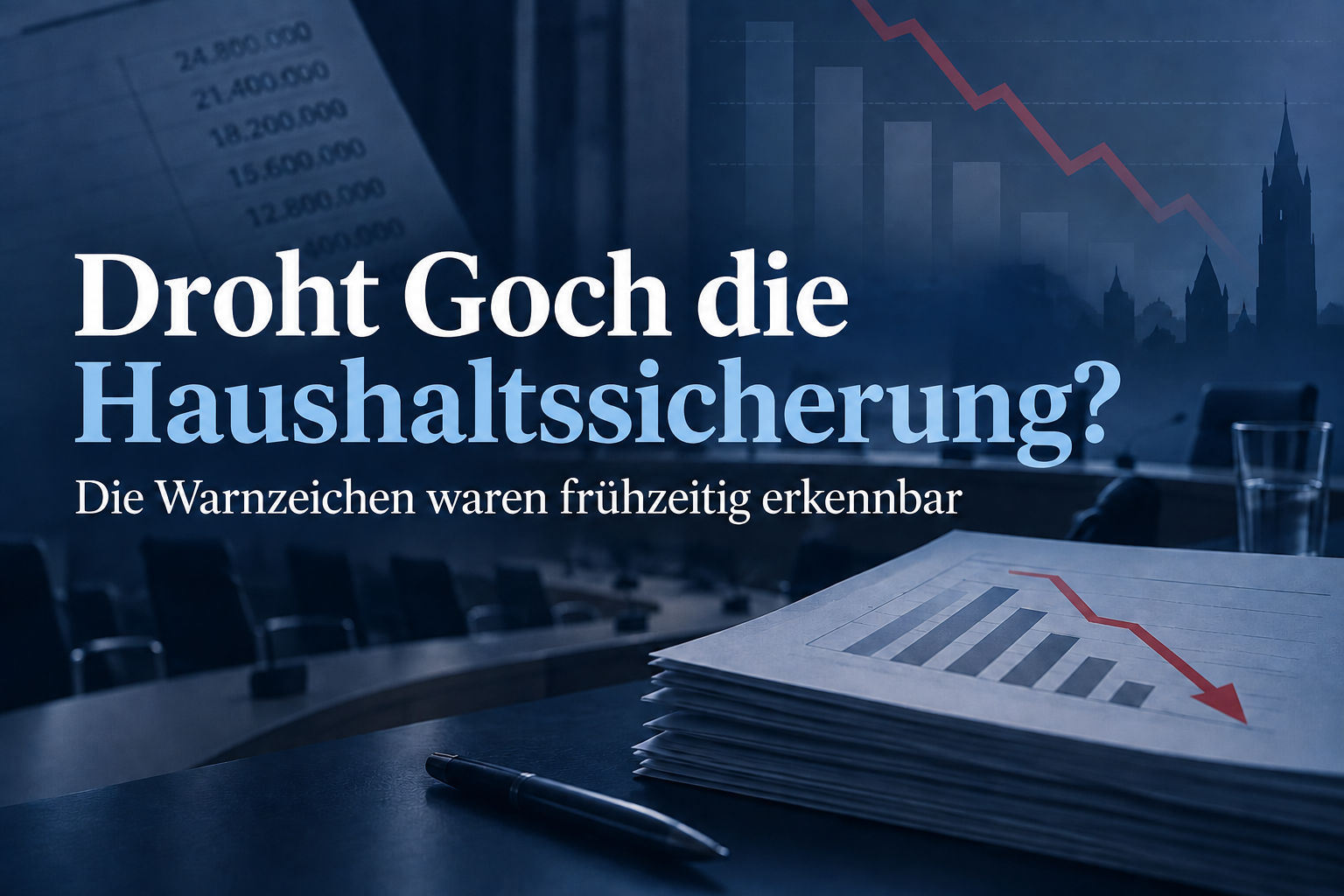 Haushaltssicherung in Goch – Die Warnzeichen waren frühzeitig erkennbar